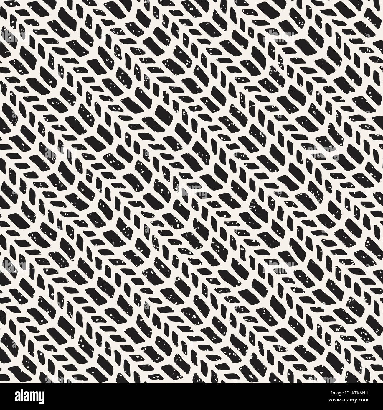 Seamless pattern with hand drawn brush strokes. Ink doodle grunge ...