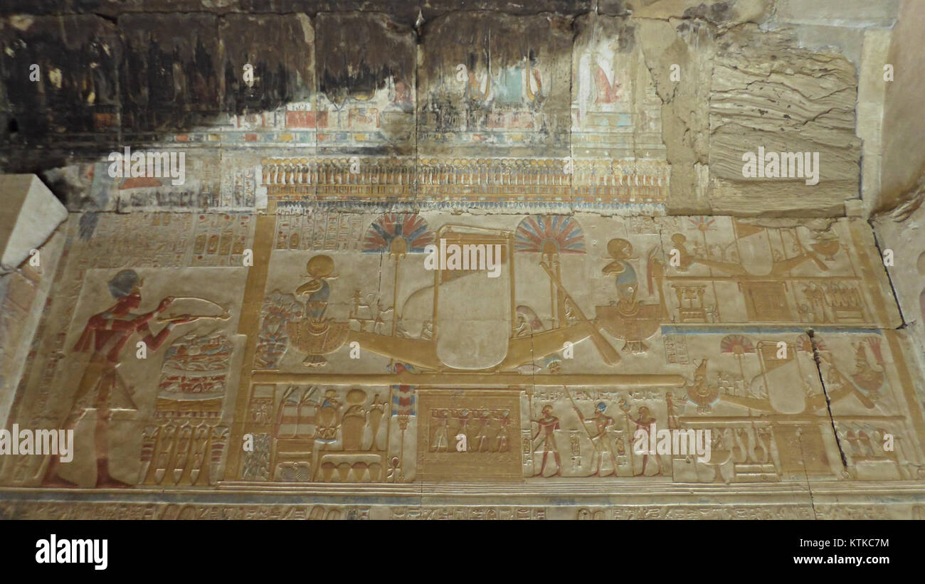 The Barques Of Amun Mut And Khonsu Are Sacred Boats Depicted At The 