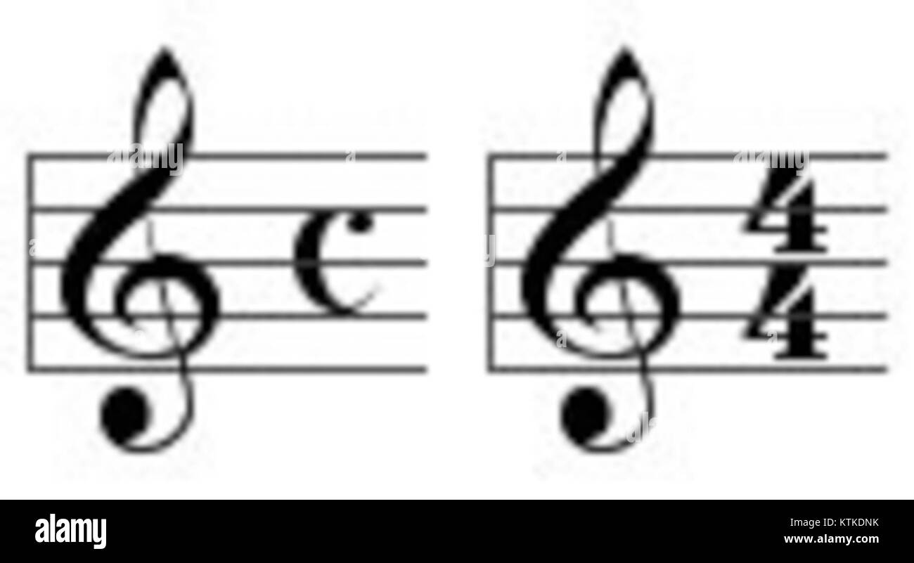 This reference provides examples of common time and 4/4 time notation ...