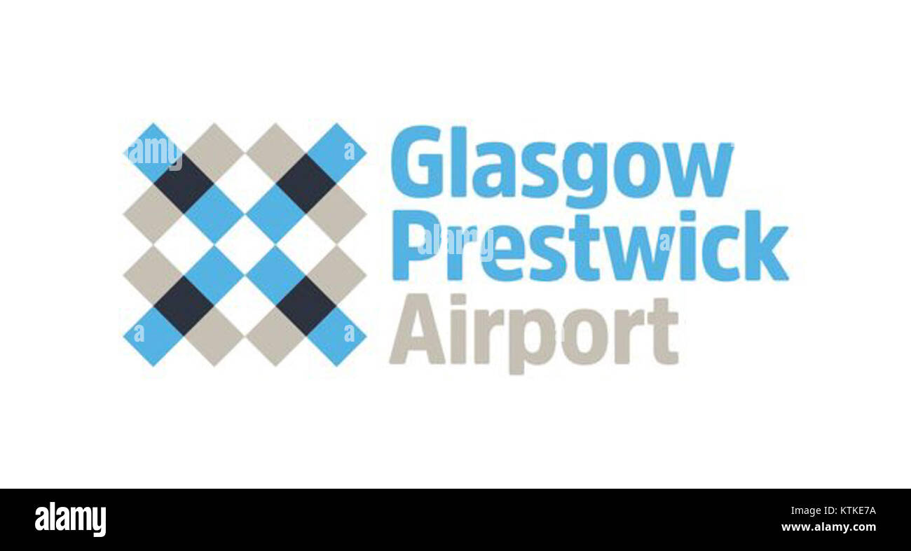 Glasgow Prestwick Airport New Logo Stock Photo