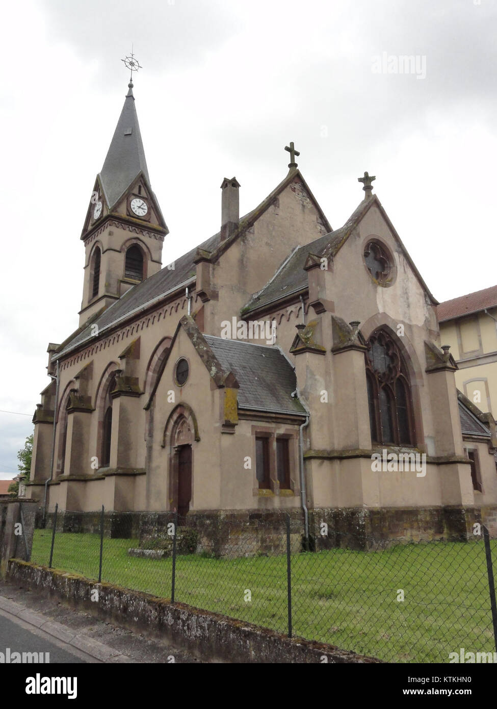 Avricourt (Moselle) temple (02 Stock Photo Alamy