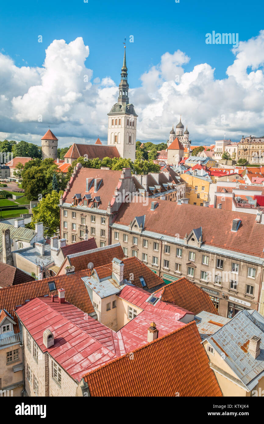 City of Tallinn Estonia Stock Photo