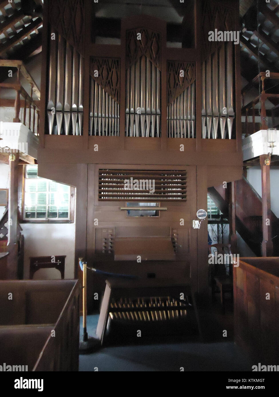 Bermuda (UK) Number 169 church organ Stock Photo