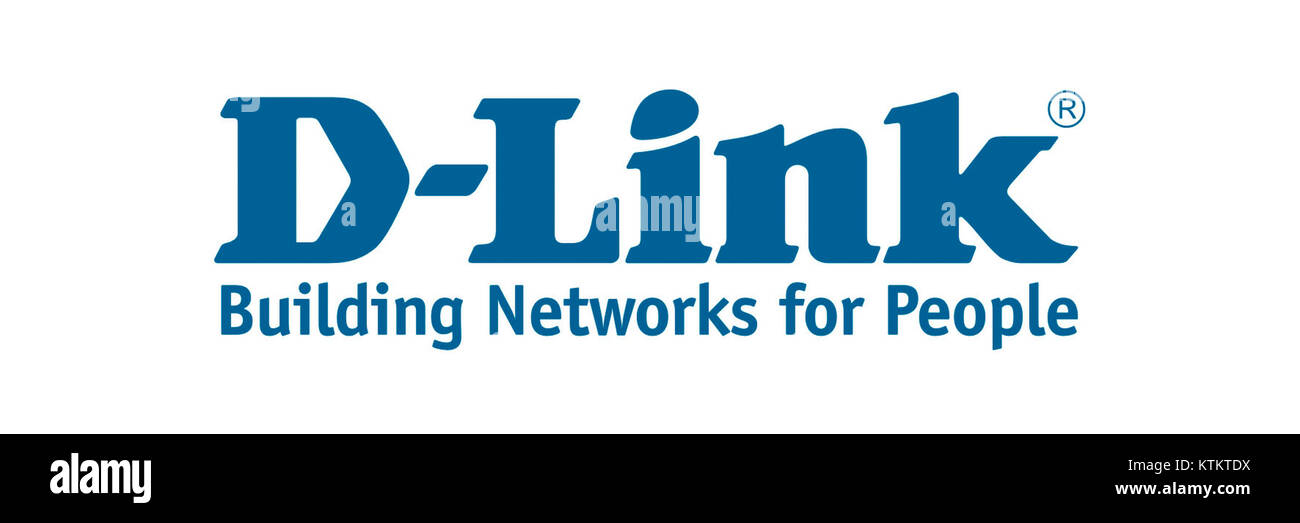D Link Logo Blue strap Stock Photo