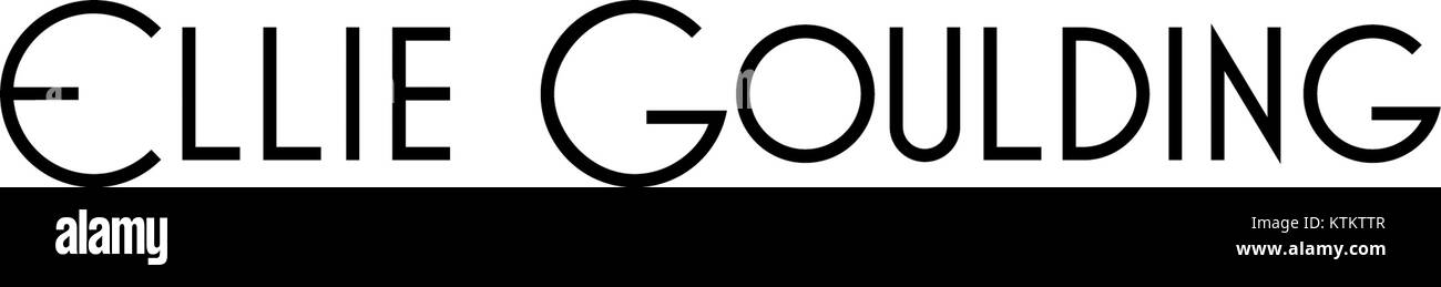 Ellie Goulding logo Stock Photo