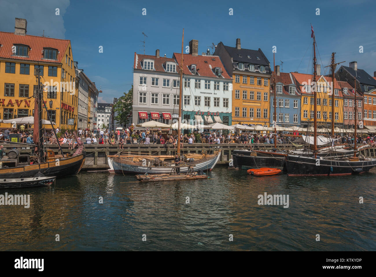 Nyhavn Copenhagen dock Stock Photo