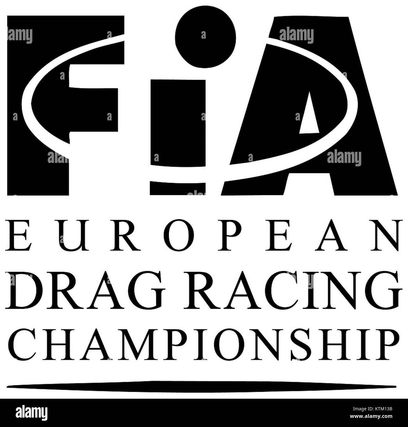 Fia european drag racing championship logo Stock Photo