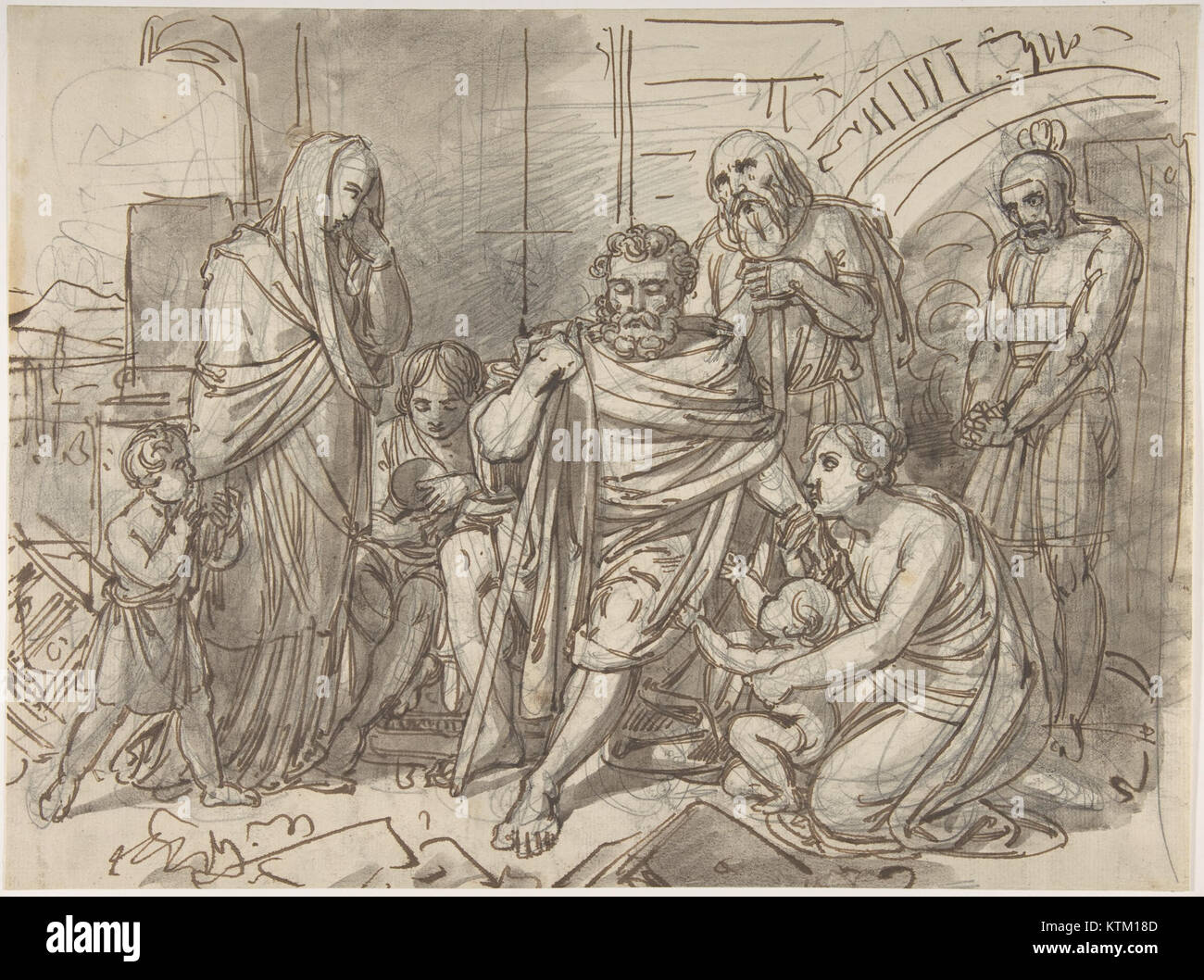 The painting 'Belisarius Begging for Alms' depicts the Roman general ...