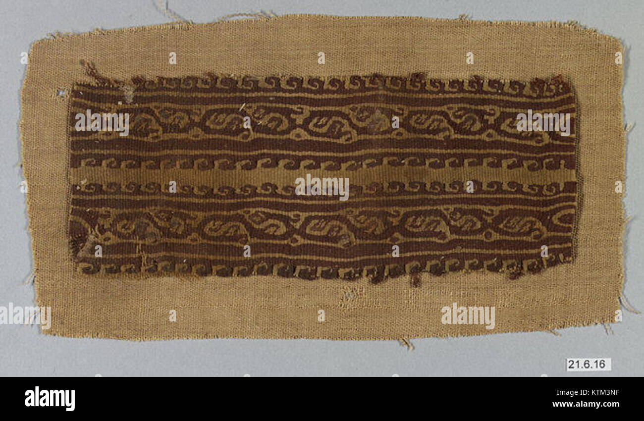 This fragment from an ancient band is part of the MET collection ...