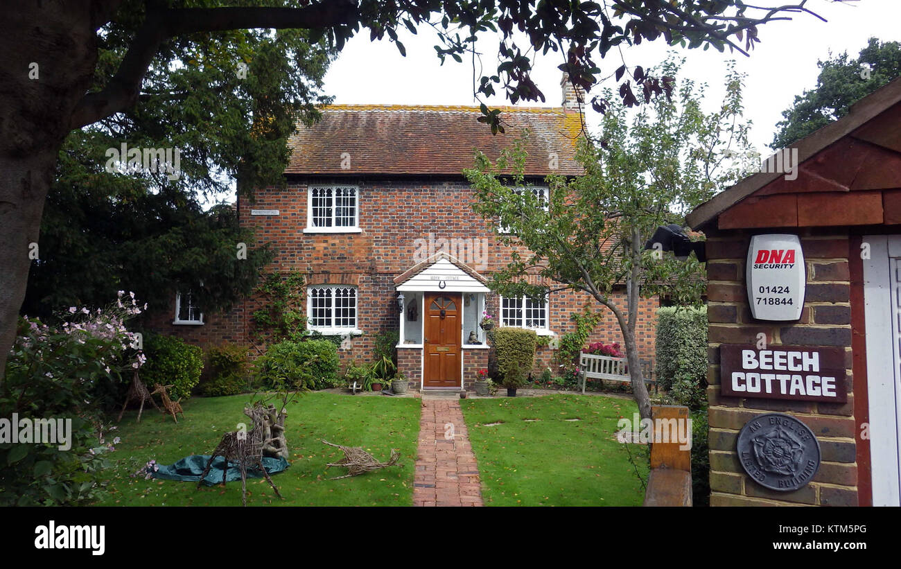 Beech Cottage, 2 Green Lane, Little Common, Bexhill Stock Photo - Alamy