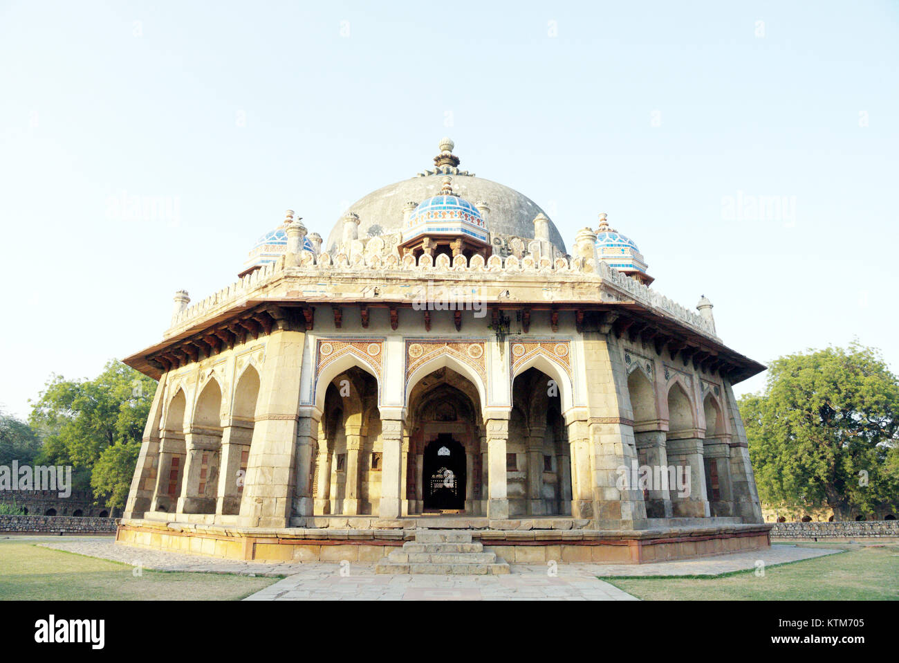 Tomb of Isa Khan Niazi. Isa Khan Niazi was a nobleman in the court of Sher Shah Suri. It was constructed in 1547. Stock Photo