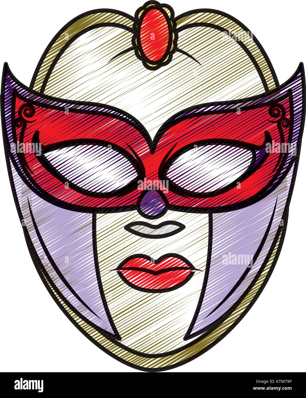 Vector Mask Design Isolated mask design Stock Vector Image & Art - Alamy
