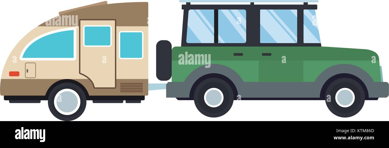 Luxury caravan Stock Vector Images - Alamy
