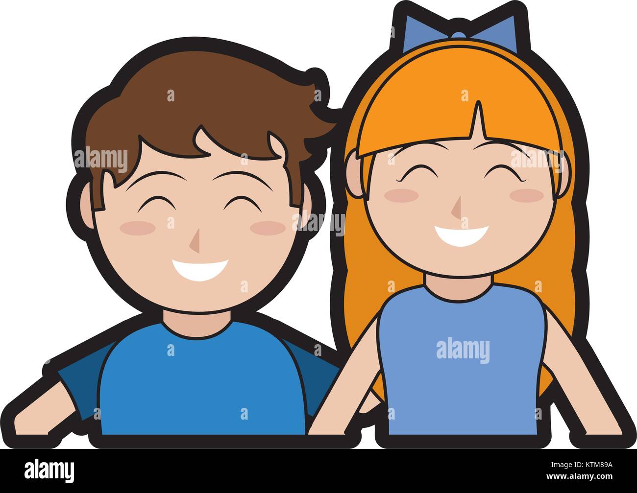 Boy and girl cartoon design Stock Vector Image & Art - Alamy