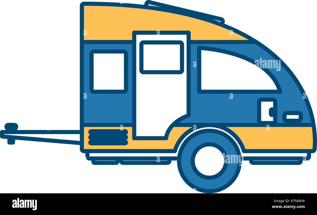 Trailer home isolated icon vector illustration graphic design Stock ...