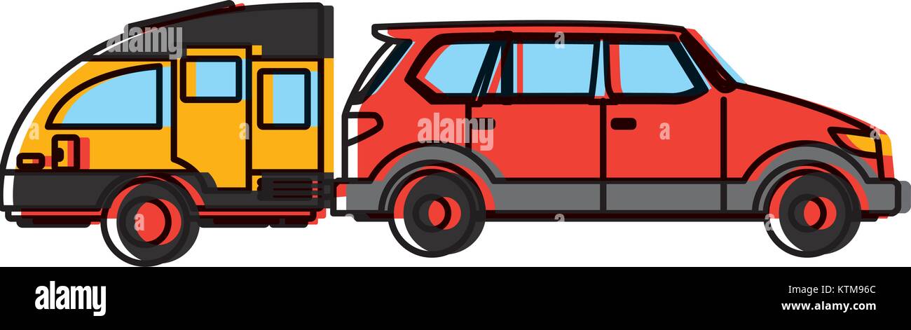 Luxury caravan Stock Vector Images - Alamy