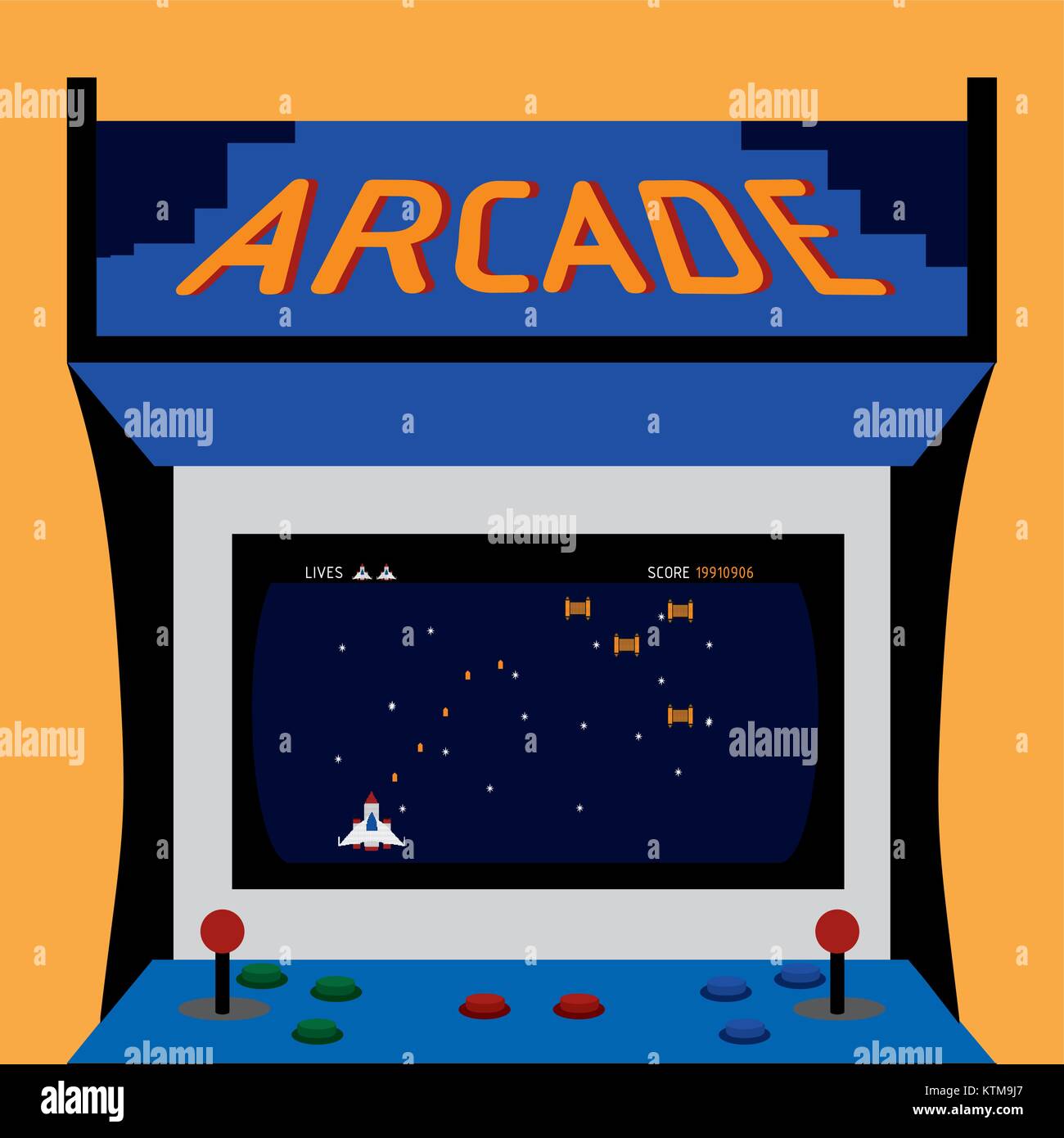 Arcade machine design Stock Vector Image & Art Alamy