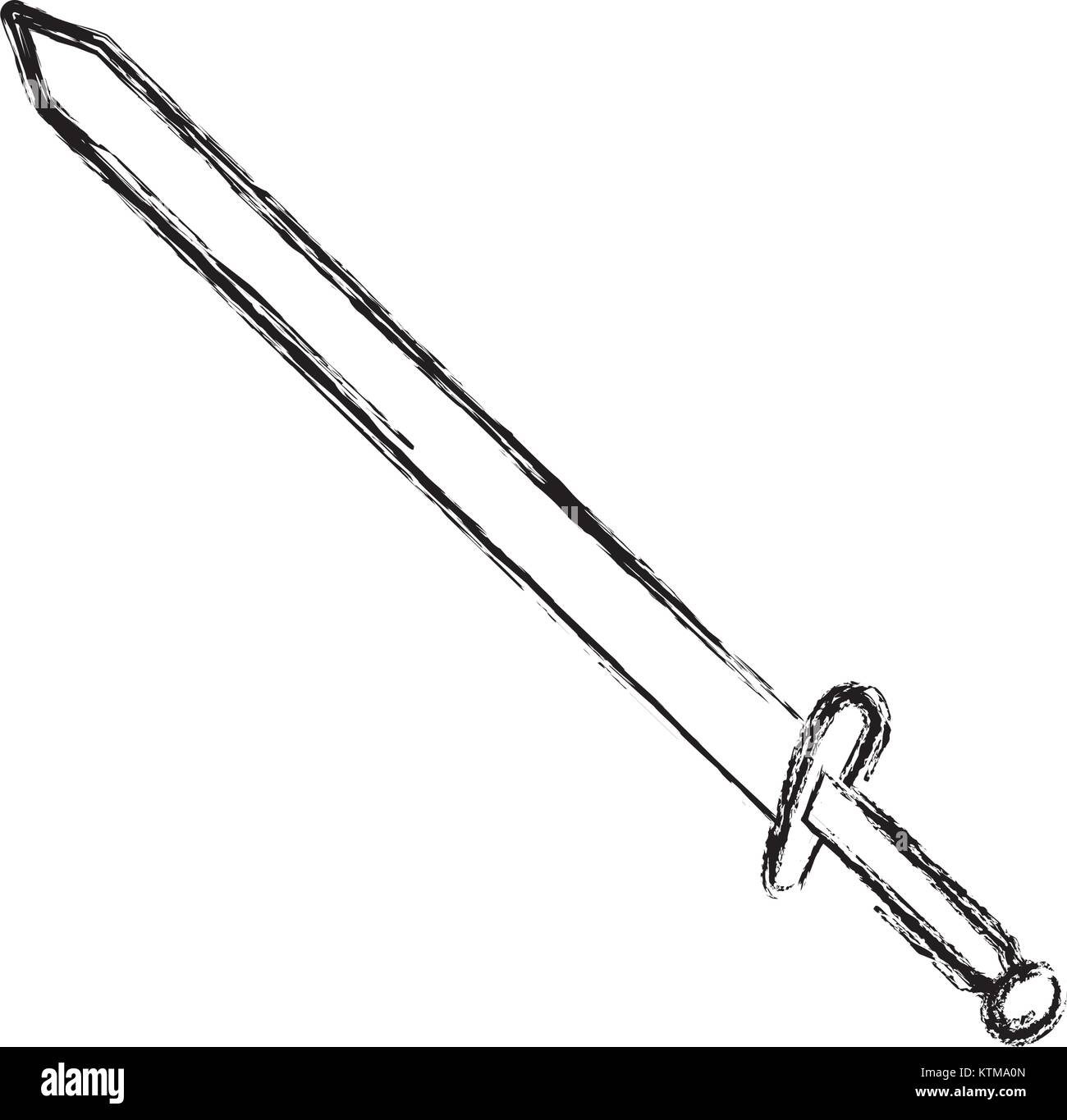 Medieval Knight Sword Black White High Resolution Stock Photography and ...