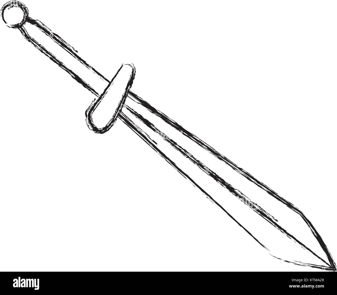 Medieval Knight Sword Black White High Resolution Stock Photography and ...
