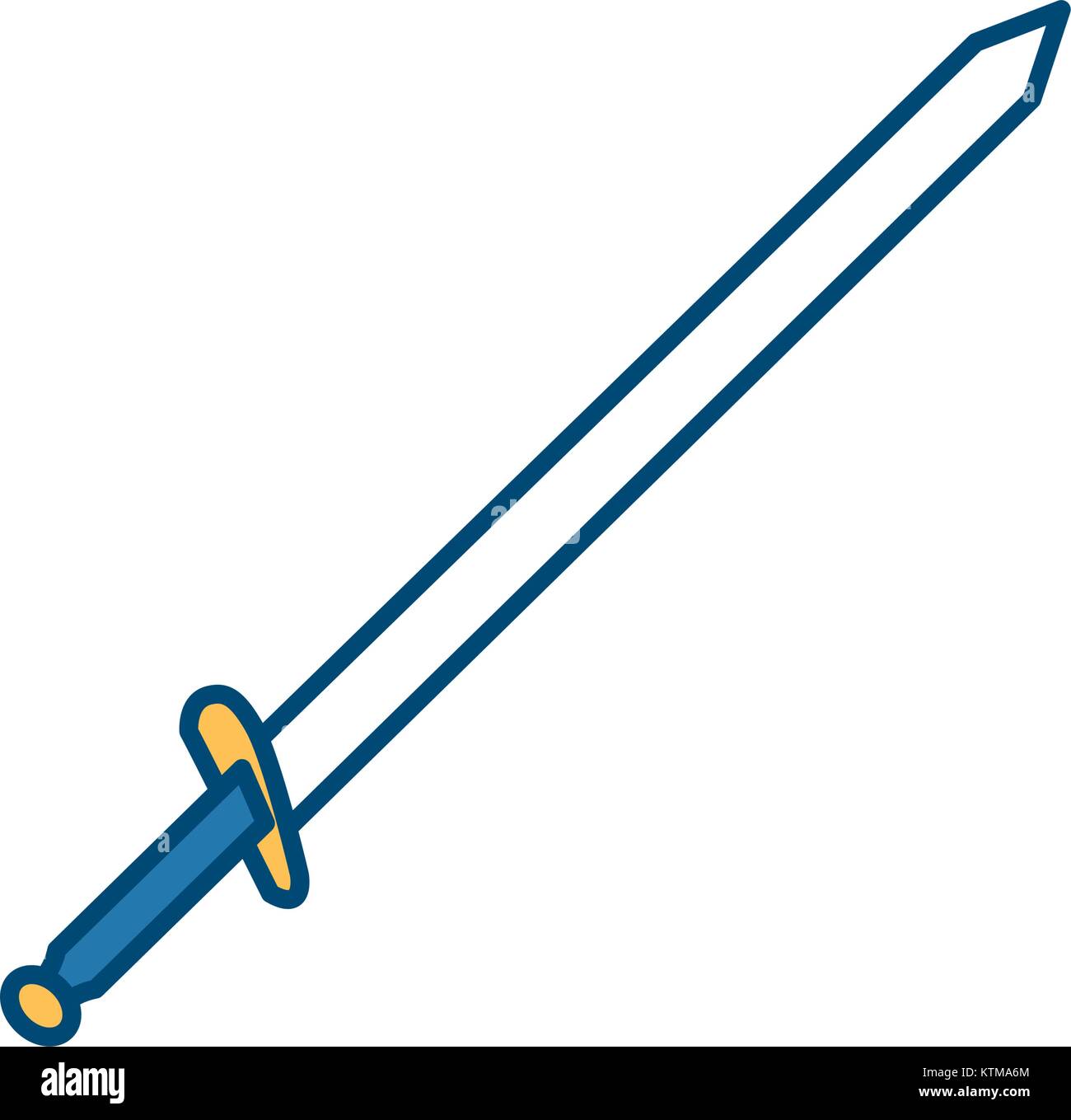 Sword medieval weapon Stock Vector Image & Art - Alamy