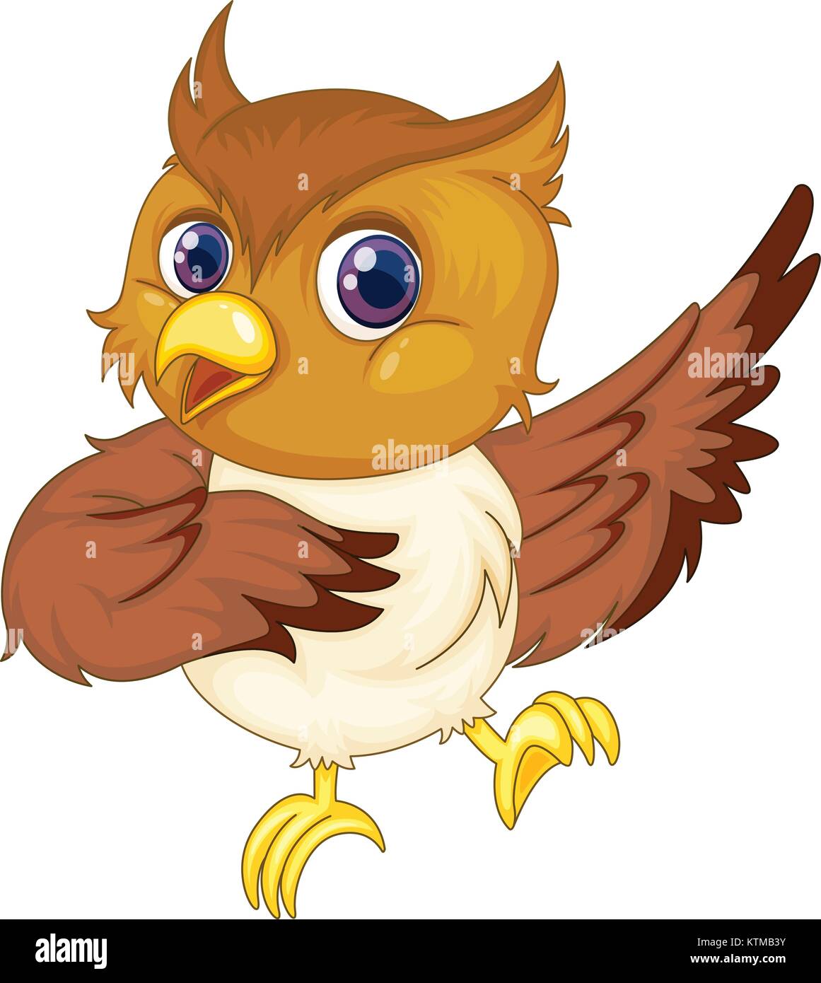 Illustration of an isolated comical owl Stock Vector Image & Art - Alamy