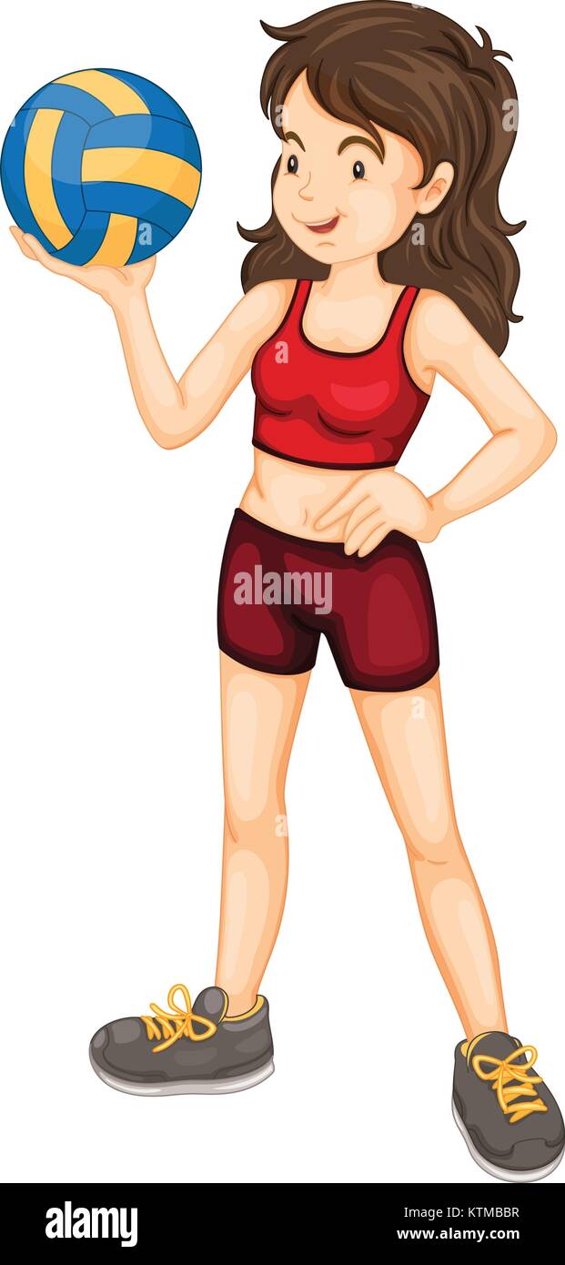 Fitness girl on a white background Stock Vector Image & Art - Alamy
