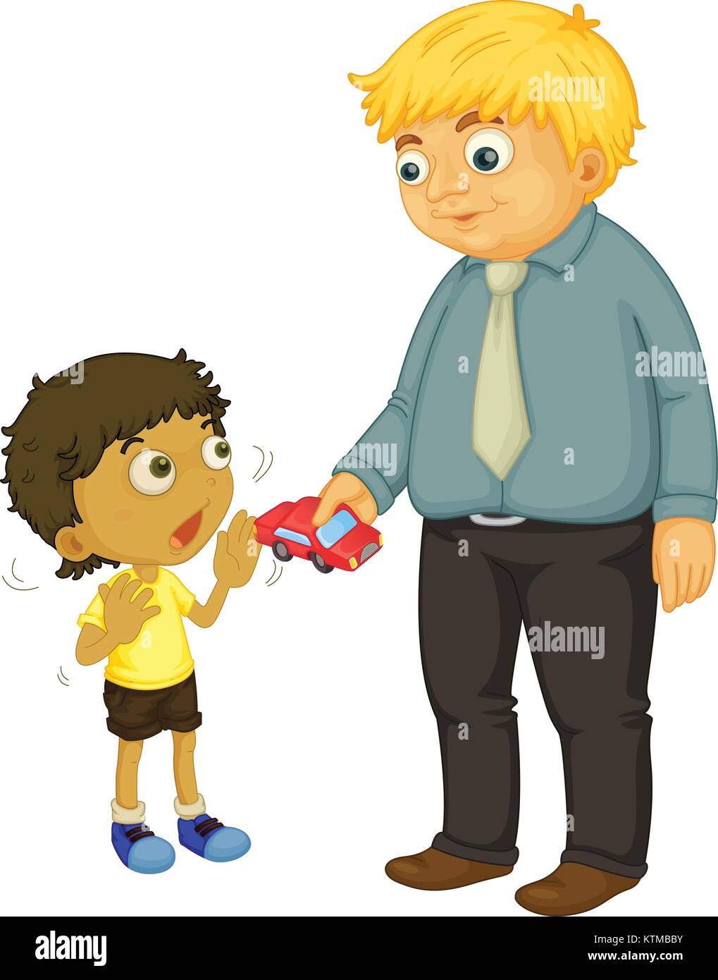 Child illustration on a white background Stock Vector Image & Art - Alamy