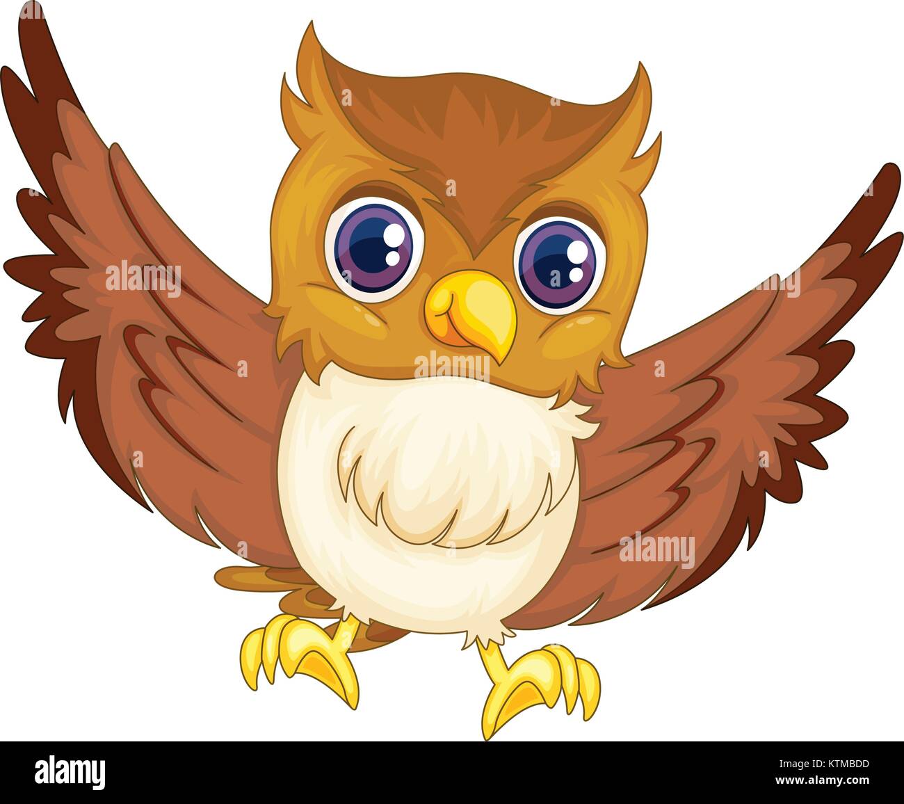 Illustration of an isolated comical owl Stock Vector Image & Art - Alamy