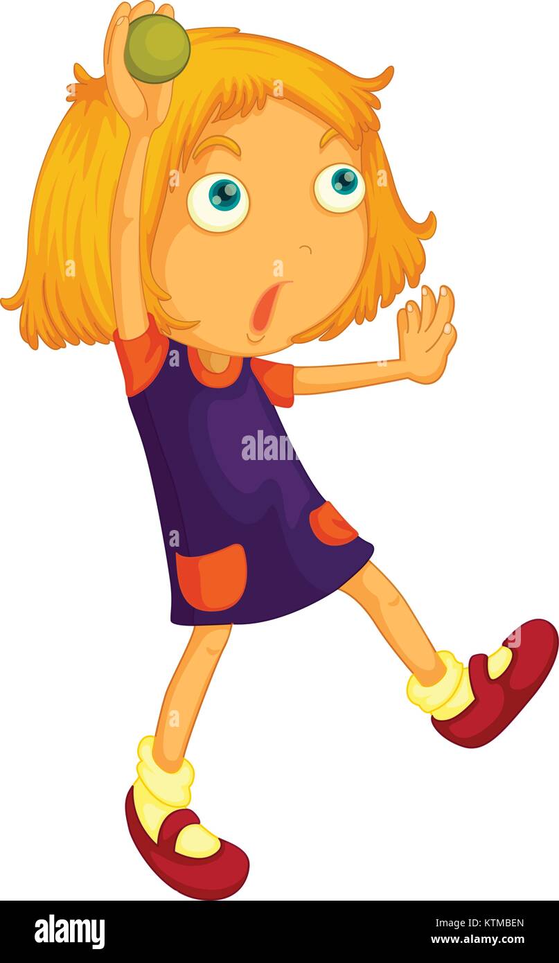 Child illustration on a white background Stock Vector Image & Art - Alamy
