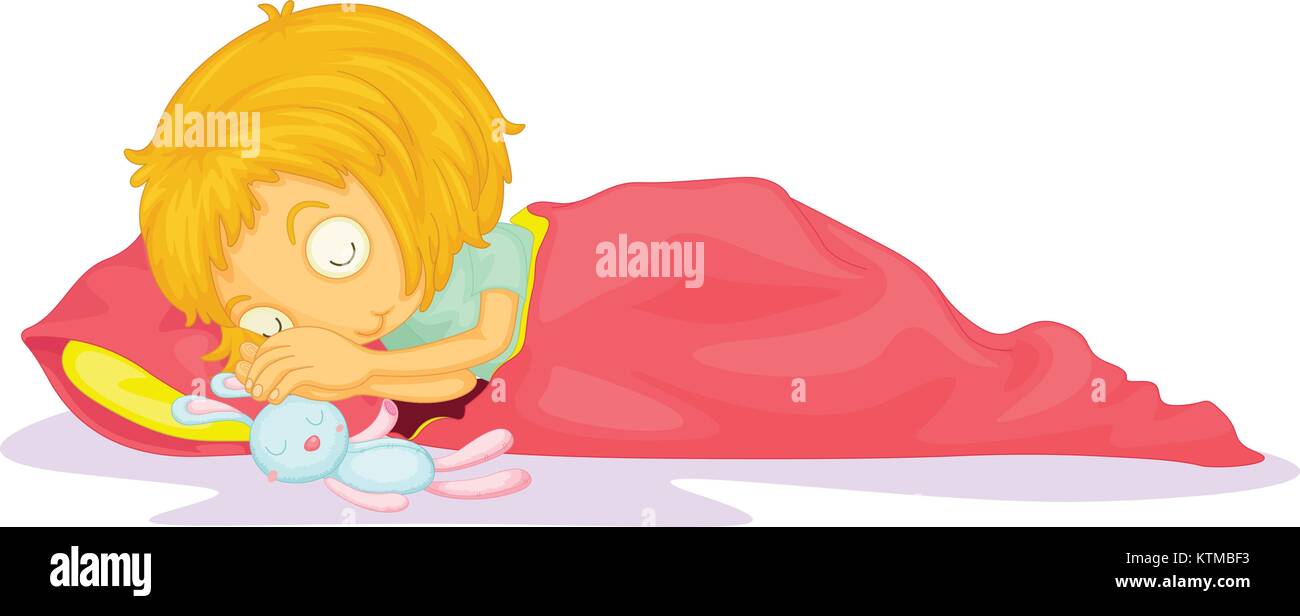 Child illustration on a white background Stock Vector Image & Art - Alamy