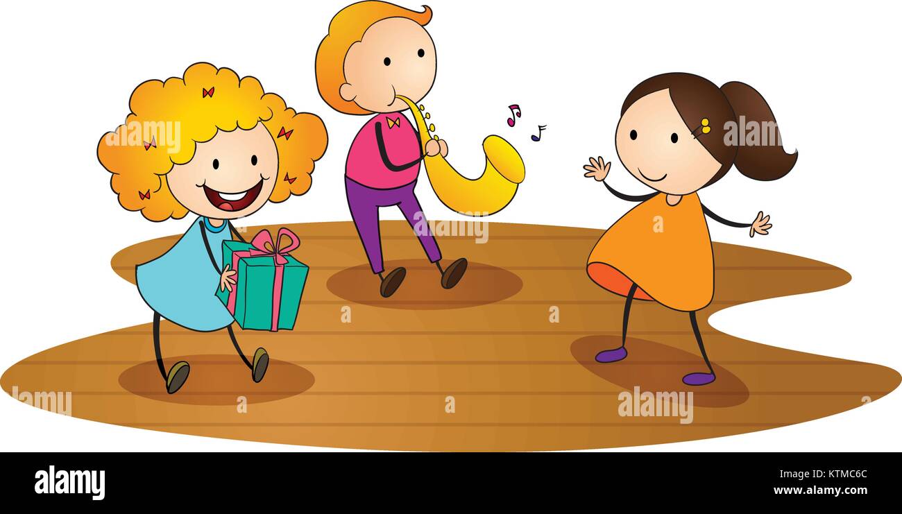illustration of kids on a white background Stock Vector Image & Art - Alamy