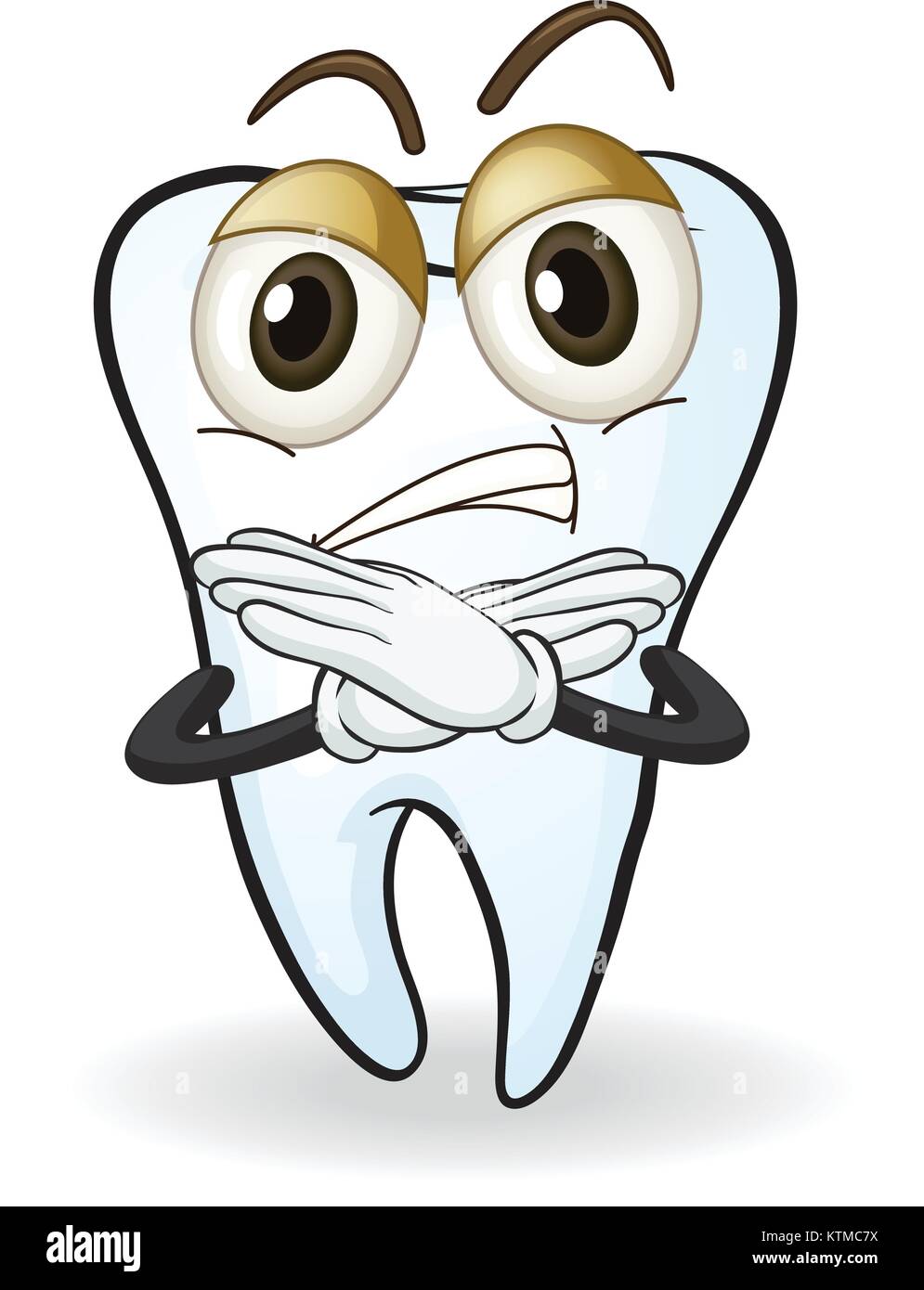 illustration of a tooth on a white background Stock Vector Image & Art ...