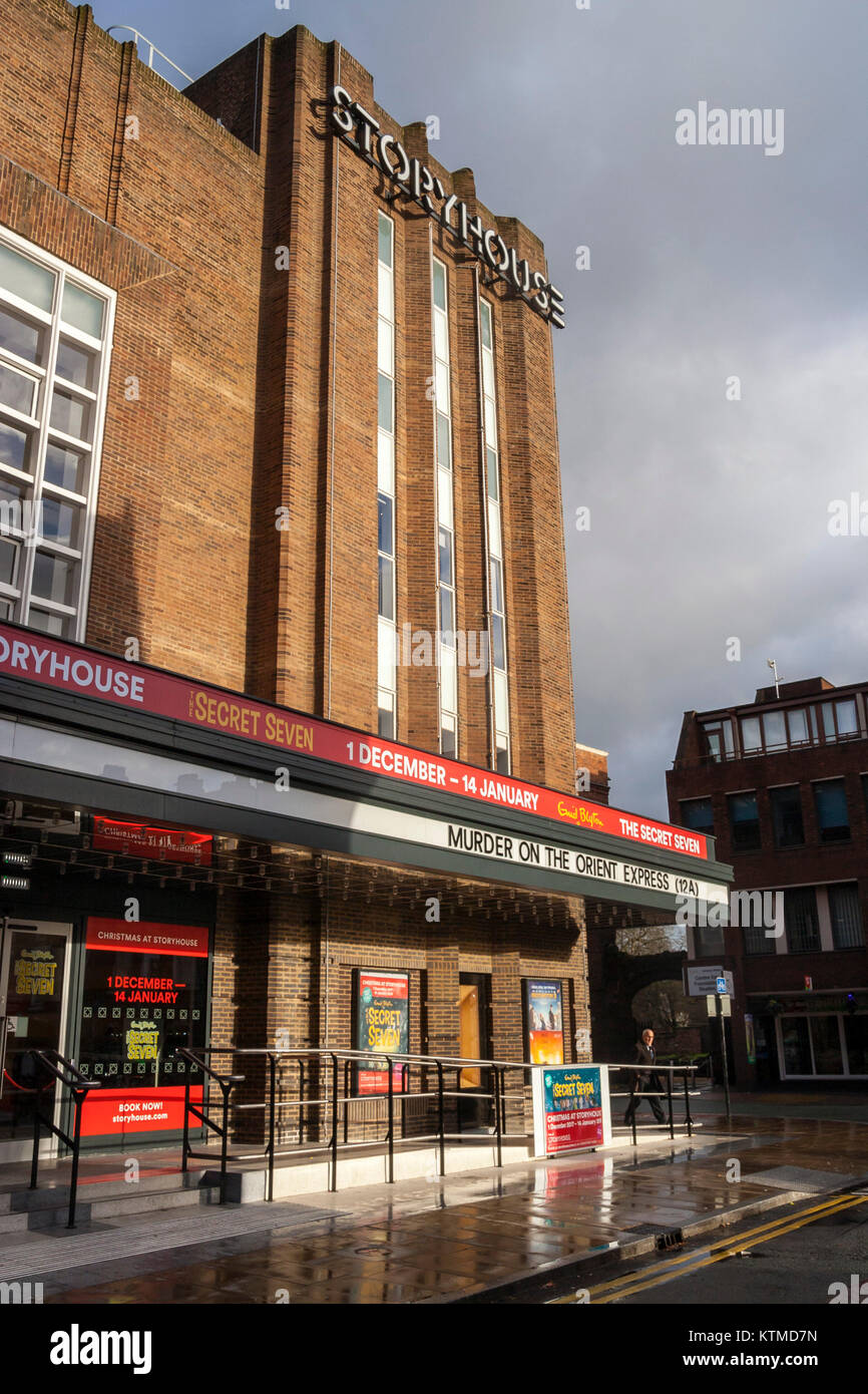 Vintage looking arts building storyhouse cinema, theatre, library