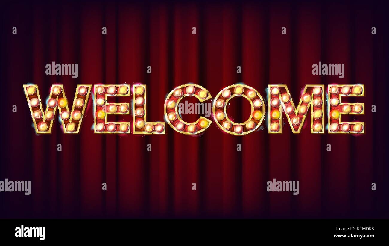 Welcome Banner Sign Vector For Banner Poster Advertising Design