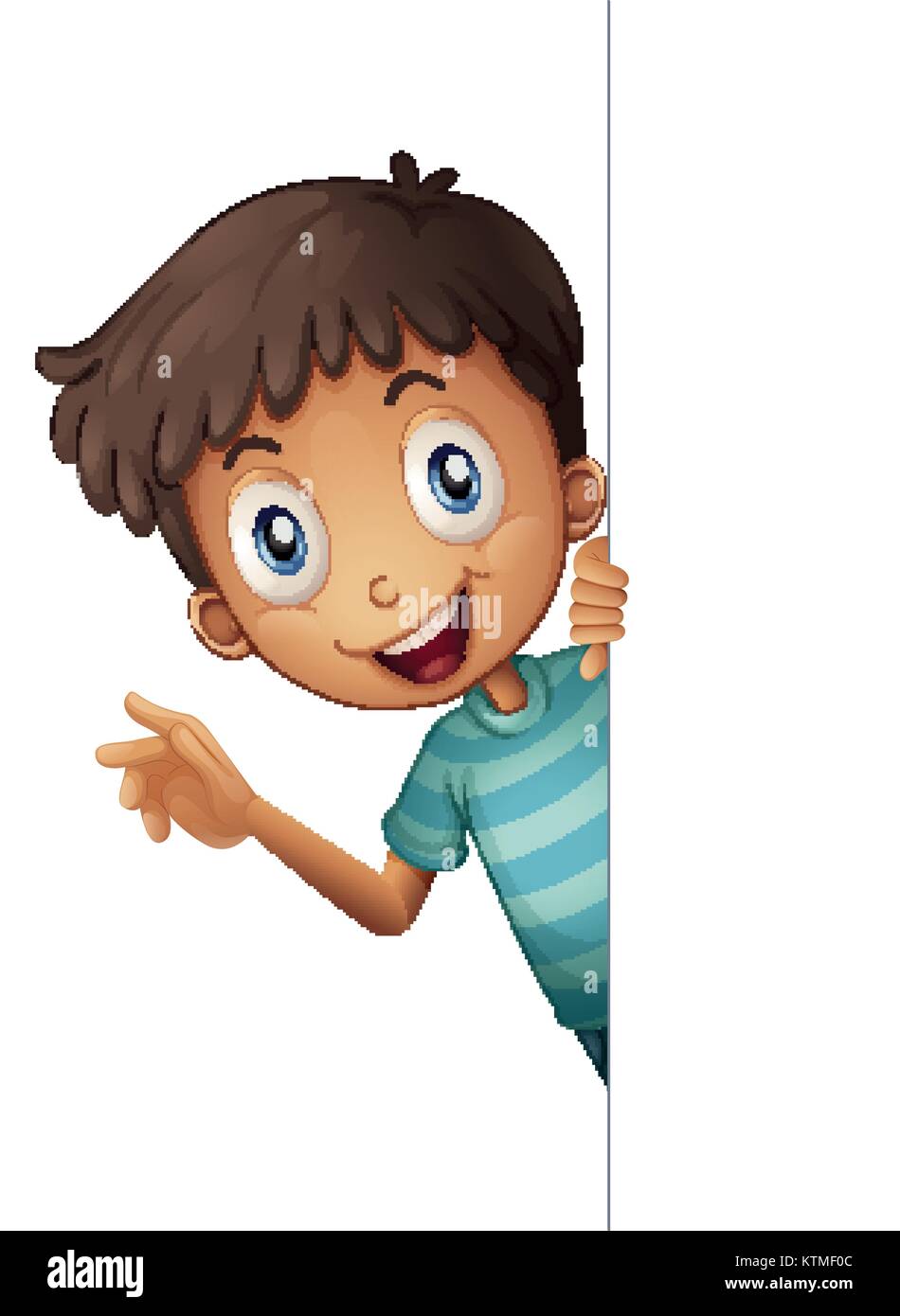 illustration of a boy on a white background Stock Vector Image & Art ...