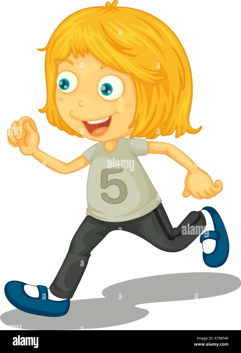 Illustration of a series of a cute girl Stock Vector Image & Art - Alamy
