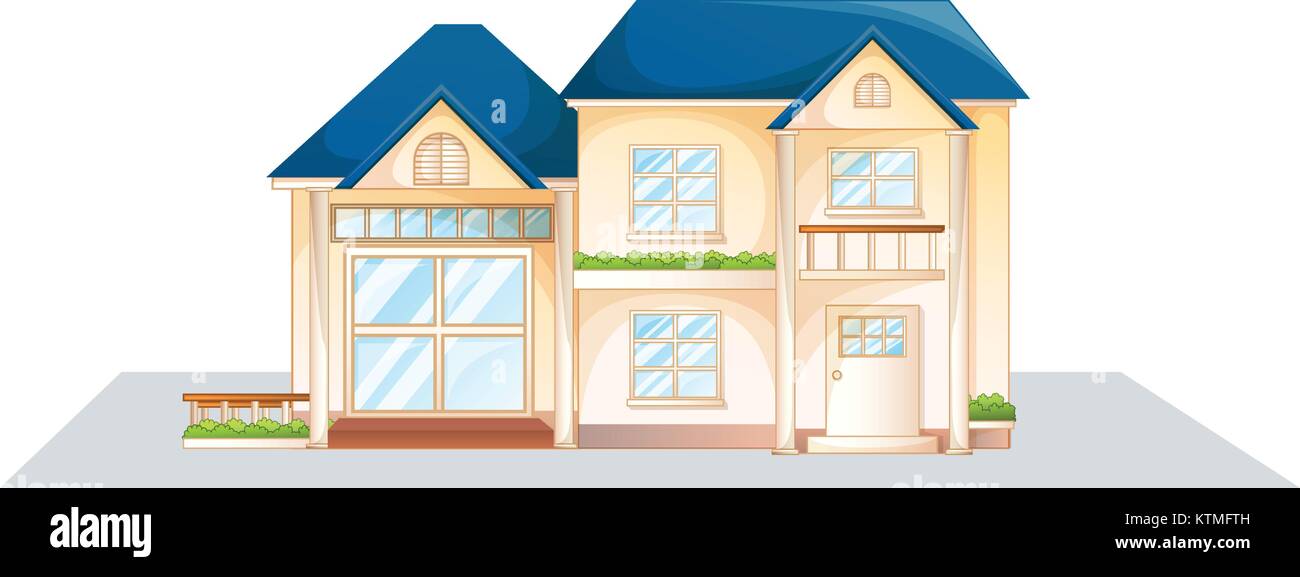 illustration of a house on a white background Stock Vector Image & Art ...
