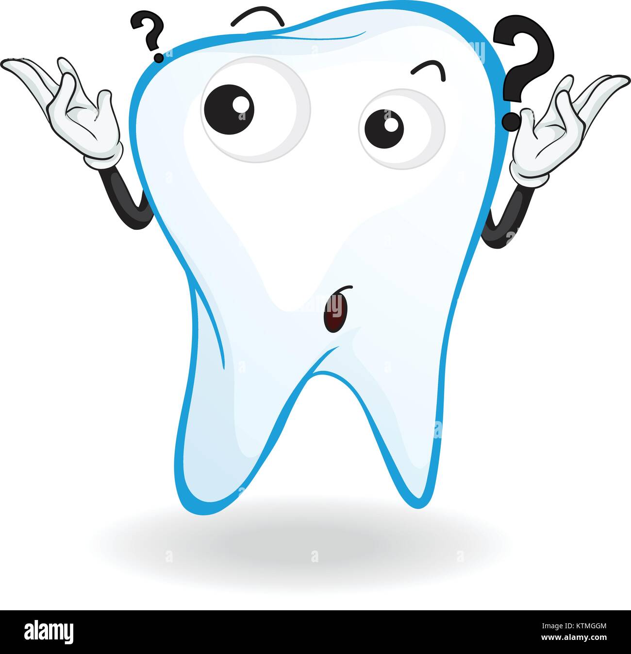 illustration of a tooth on a white background Stock Vector Image & Art ...