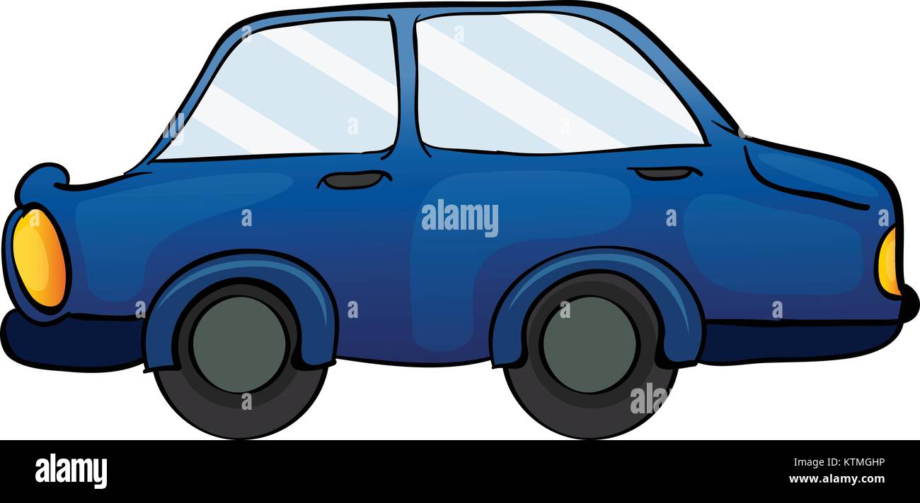 illustration of a car on a white background Stock Vector Image & Art ...