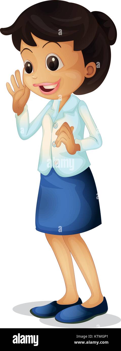 School teacher on a white background Stock Vector Image & Art - Alamy