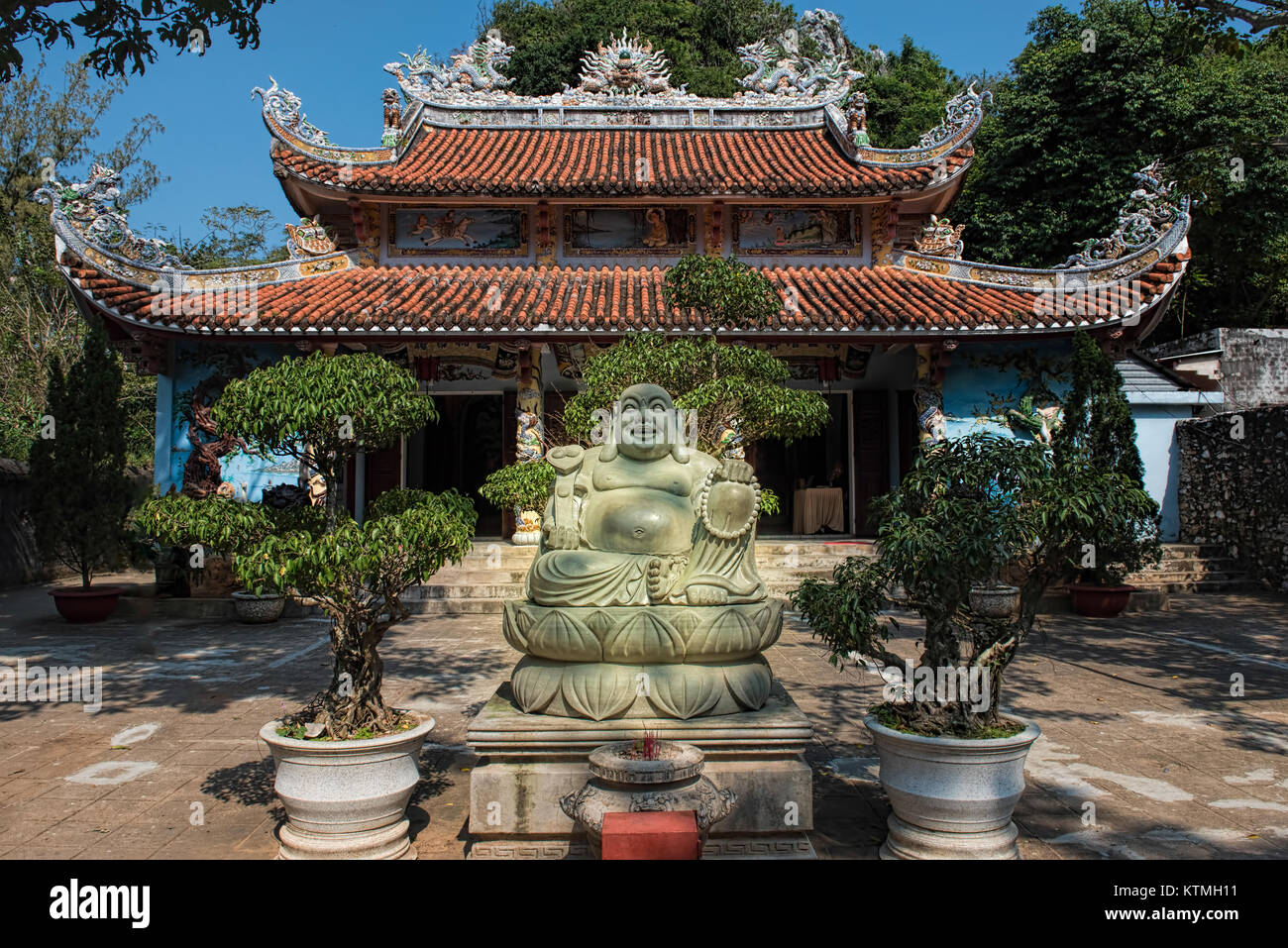 Garden of the Linh Ung Pagoda, Marble Mountains, Five elements mountains, Da Nang, Vietnam Stock Photo