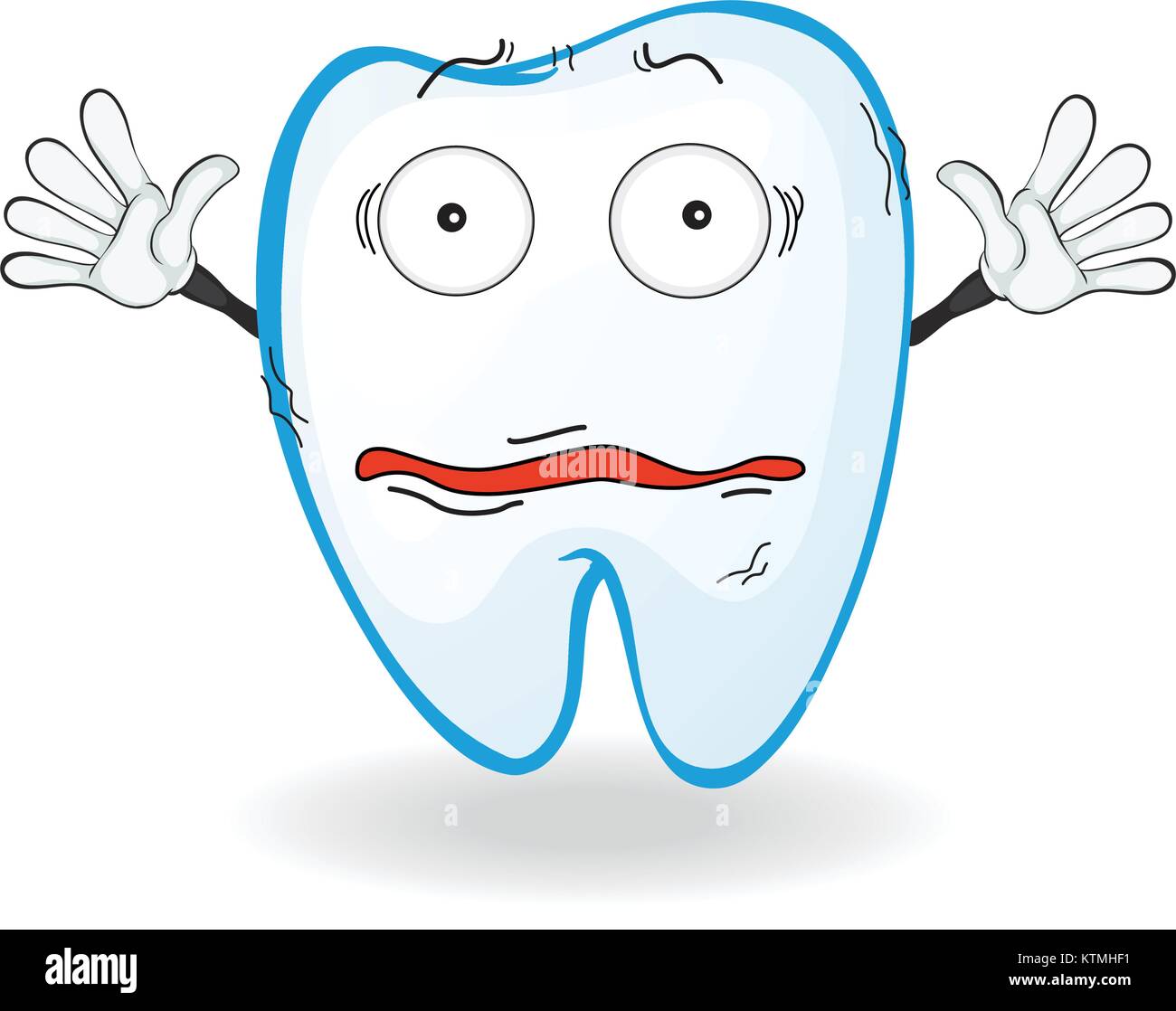 illustration of a tooth on a white background Stock Vector Image & Art ...