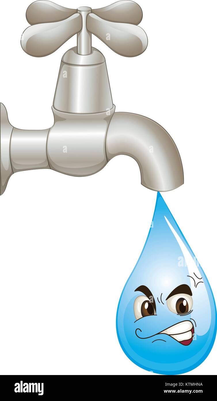 Illustration of wasted water concept Stock Vector Image & Art Alamy