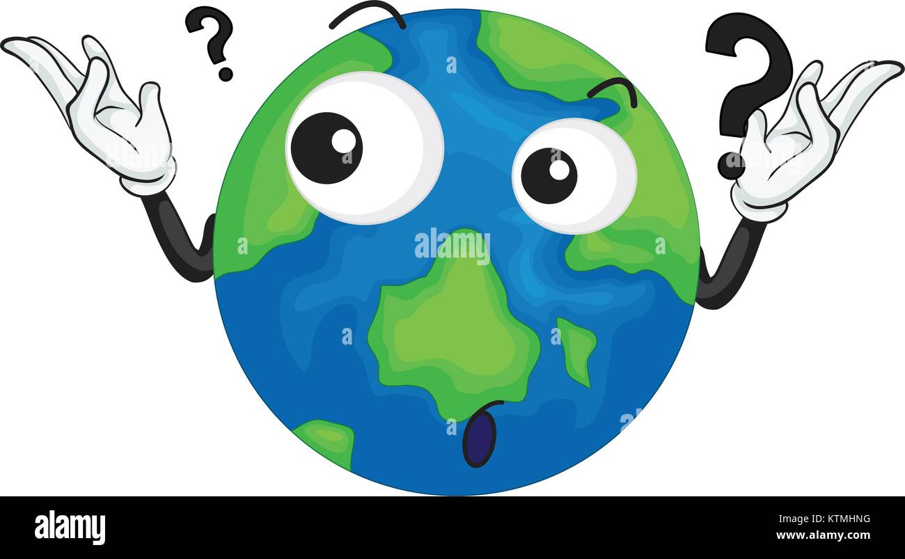 illustration of planet earth on a white background Stock Vector Image ...