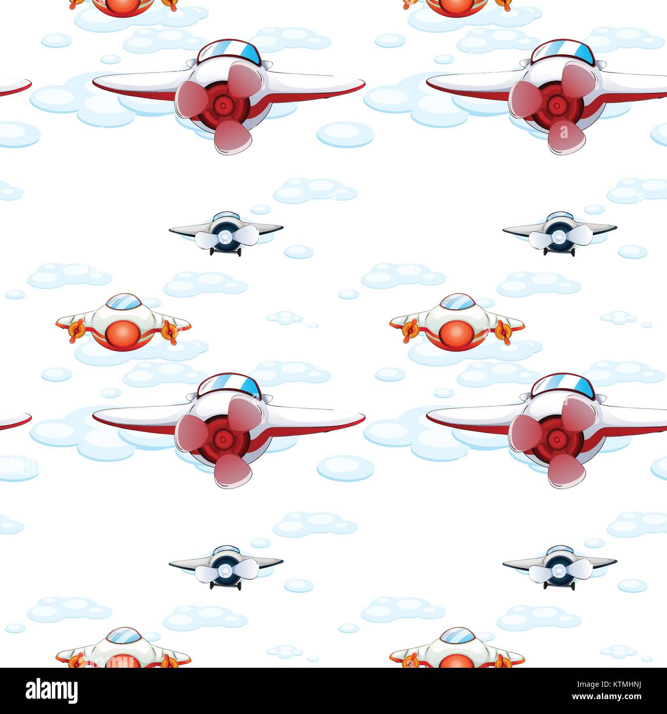 illustration of a aeroplanes on a white background Stock Vector