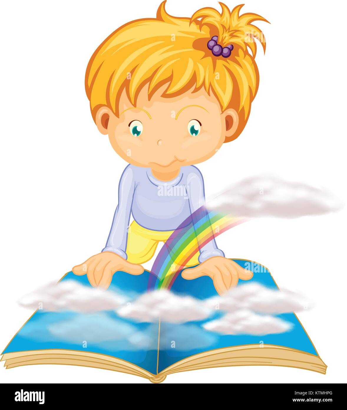 illustration of a girl on a white background Stock Vector Image & Art ...