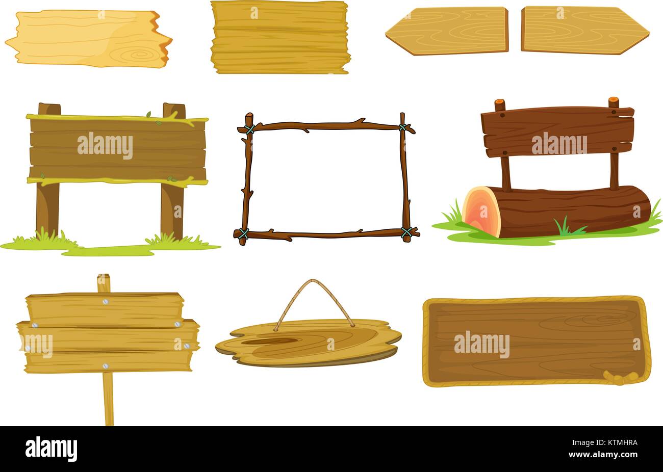 Illustration of signs and banners on white Stock Vector Image & Art - Alamy