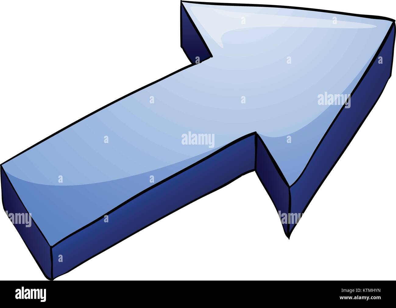 illustration of an arrow on a white background Stock Vector Image & Art ...