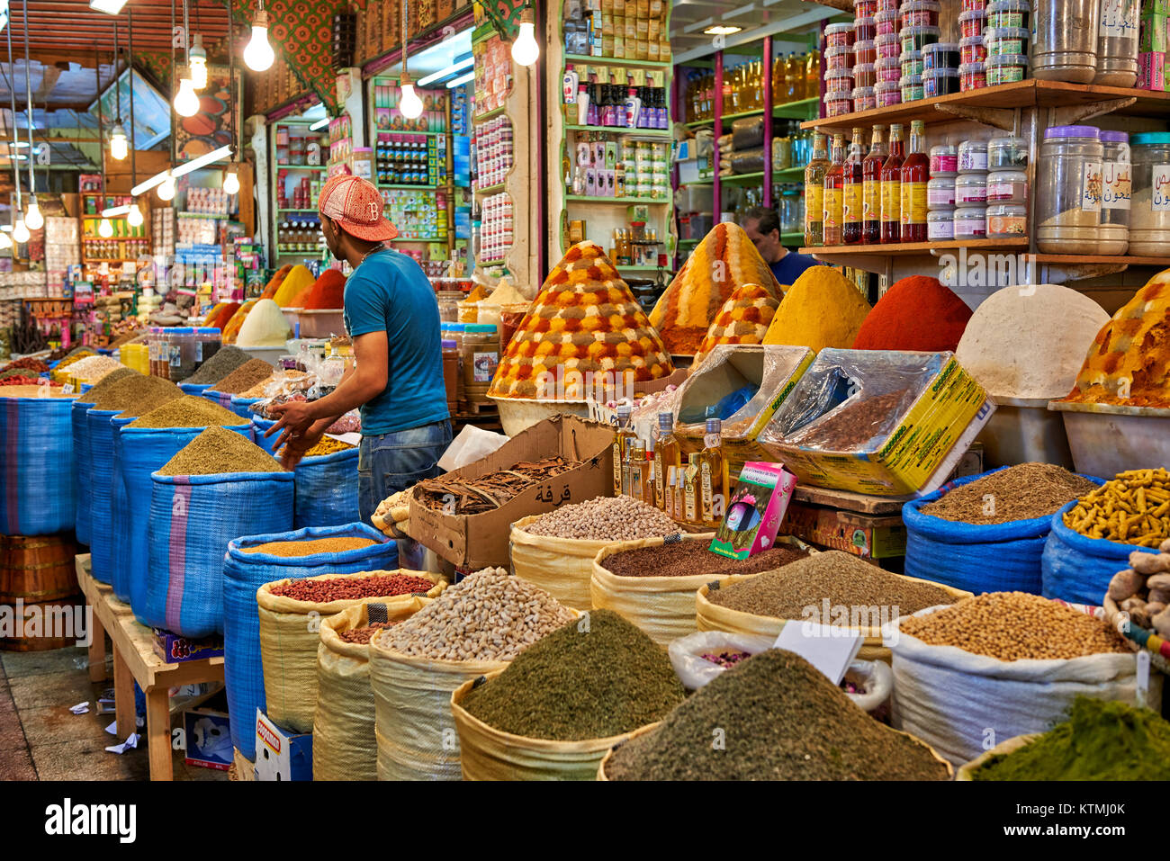 Morocco meknes spice market hires stock photography and images Alamy