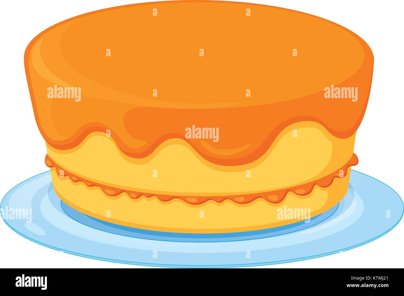 Illustration of an isolated a cake on a white background Stock Vector ...